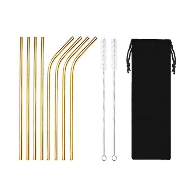 drinking straws 10pcs set 304 stainless steel straw reusable metal bar party accessory
drinking straws 10pcs set 304 stainless steel straw reusable metal bar party accessory