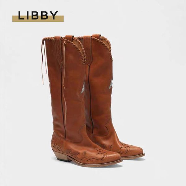 boots western brown leather knee high for women pointed toe winter long woman kitten heels tassel cowboy knight 20211, Black
boots western brown leather knee high for women pointed toe winter long woman kitten heels tassel cowboy knight 20211, Black
