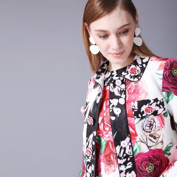 leather trench autumn winter plus size 4xl 5xl 6xl women vintage rose flower jacquard print dobby sleeve long coat female, Black
leather trench autumn winter plus size 4xl 5xl 6xl women vintage rose flower jacquard print dobby sleeve long coat female, Black