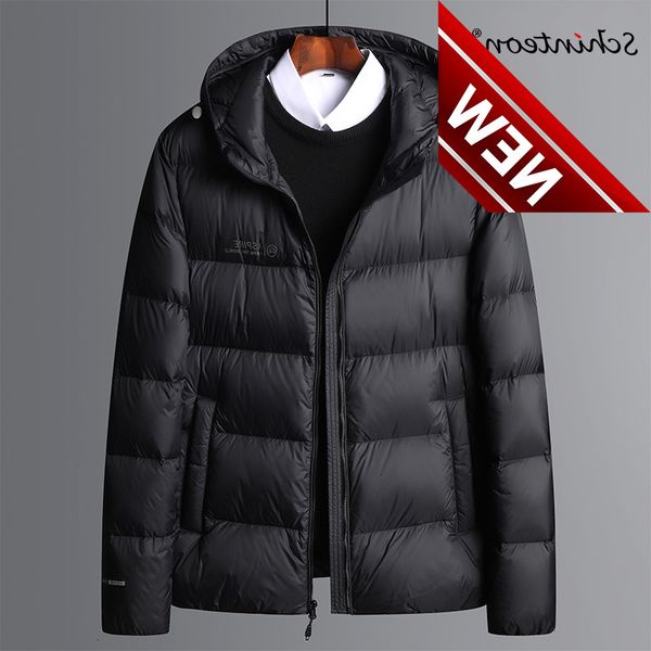 schinteon 2021 high-quality men's casual 90% white duck down jacket new winter with hood casual short outwear black
schinteon 2021 high-quality men's casual 90% white duck down jacket new winter with hood casual short outwear black