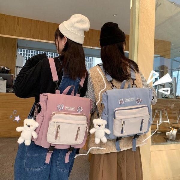 ladies lovely multifunctional backpack teenage girl portable travel bag female small schoolbag insert buckle women backpacks
ladies lovely multifunctional backpack teenage girl portable travel bag female small schoolbag insert buckle women backpacks