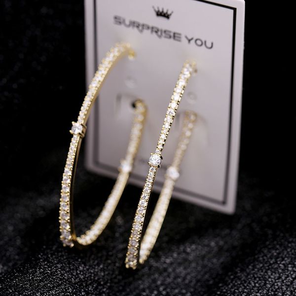 vecalon large hoop earrings gold/silver color for women big circle earrings wedding jewelry party accessories 3658 q2, Golden;silver
vecalon large hoop earrings gold/silver color for women big circle earrings wedding jewelry party accessories 3658 q2, Golden;silver
