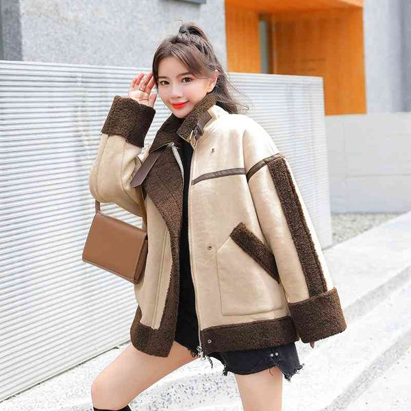 coat winter fur integrated lamb wool suede motorcycle suit 2020 new short plush thickened, Black
coat winter fur integrated lamb wool suede motorcycle suit 2020 new short plush thickened, Black