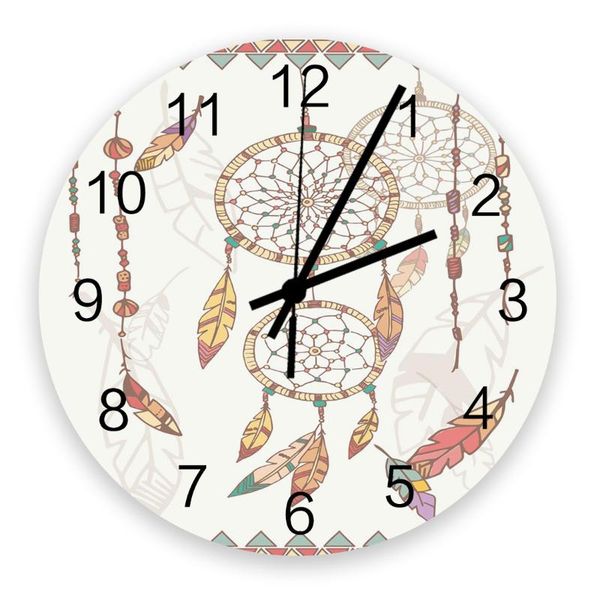 wall clocks 30cm clock colored dream catcher feathers home quiet silent simple mute decorative living room watch
wall clocks 30cm clock colored dream catcher feathers home quiet silent simple mute decorative living room watch