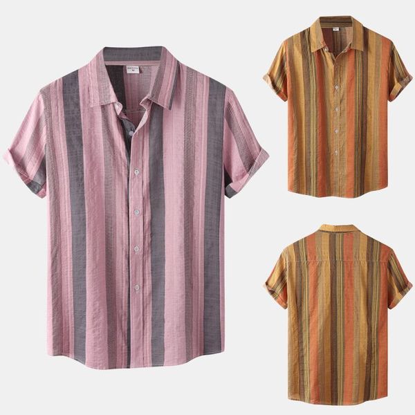 men's casual shirts feitong summer blouse shirt plus size stripe splice short sleeve button turn-down collar streetwear, White;black
men's casual shirts feitong summer blouse shirt plus size stripe splice short sleeve button turn-down collar streetwear, White;black