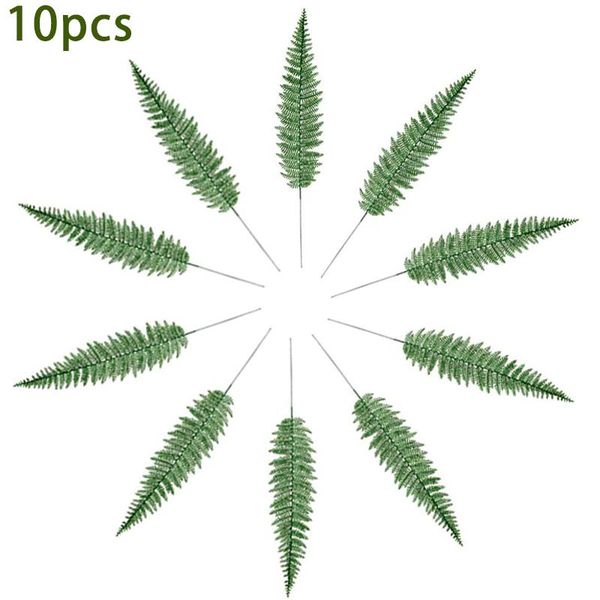 decorative flowers & wreaths 10pcs artificial fern plant home garden plastic pine leaves wedding party hanging fake leaf decoration
decorative flowers & wreaths 10pcs artificial fern plant home garden plastic pine leaves wedding party hanging fake leaf decoration