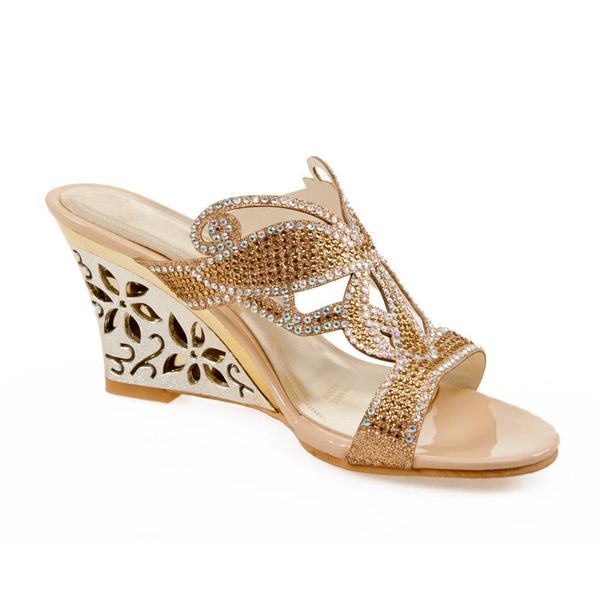 big size 32-43 summer fashion women party mixed colors rhinestones & cut-outs wedge sandals 2 slippers, Black
big size 32-43 summer fashion women party mixed colors rhinestones & cut-outs wedge sandals 2 slippers, Black