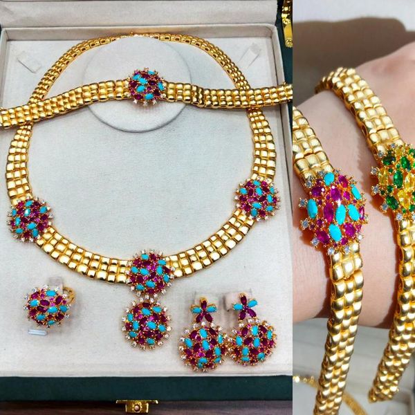 earrings & necklace luxury african dubai style vintage golden bangle ring set for women wedding bridal 2021, Silver
earrings & necklace luxury african dubai style vintage golden bangle ring set for women wedding bridal 2021, Silver