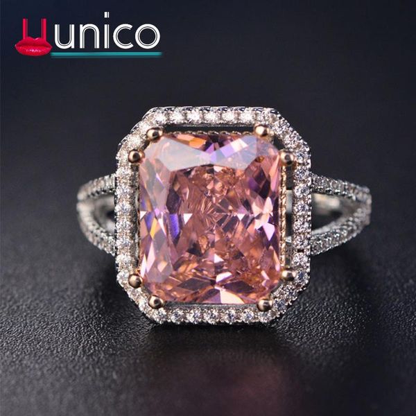 wedding rings uunico europe and the united states ring ladies 8 square pink set with + zircon valentine's day gift birthday., Slivery;golden
wedding rings uunico europe and the united states ring ladies 8 square pink set with + zircon valentine's day gift birthday., Slivery;golden