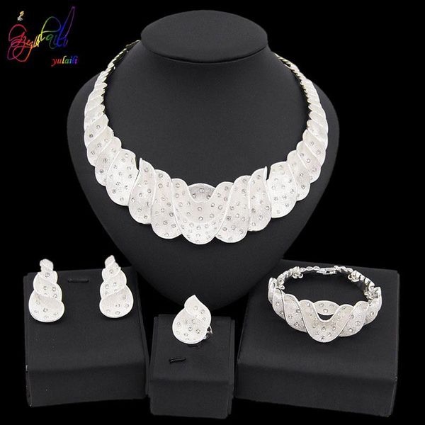 earrings & necklace yulaili elegance silver color crystal geometric stud charm bracelet ring dubai gold jewelry sets for women
earrings & necklace yulaili elegance silver color crystal geometric stud charm bracelet ring dubai gold jewelry sets for women