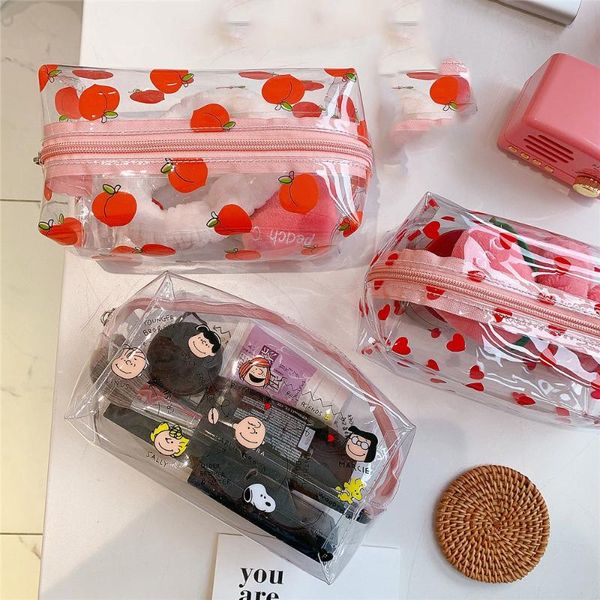 pouch storage case wash toiletry organizer cartoon beauty women cute pvc transparent cosmetic bag small makeup bags boxes & bins
pouch storage case wash toiletry organizer cartoon beauty women cute pvc transparent cosmetic bag small makeup bags boxes & bins