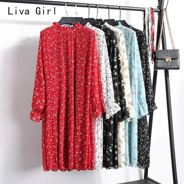 loose waist long sleeve chiffon floral shirt dress ruffle straight pleated retro print women autumn bottom party vestidos casual dresses, Black;gray
loose waist long sleeve chiffon floral shirt dress ruffle straight pleated retro print women autumn bottom party vestidos casual dresses, Black;gray