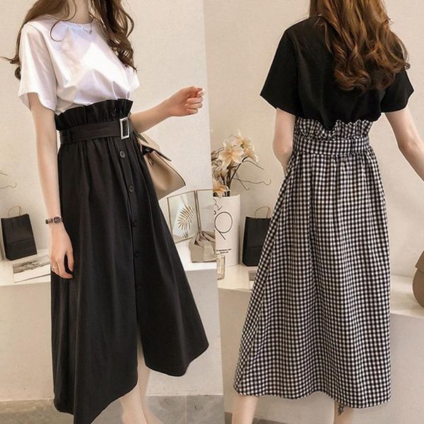 women's tracksuits two piece set 2021 spring summer dress slim plus size korean solid color fashion skirt, Gray
women's tracksuits two piece set 2021 spring summer dress slim plus size korean solid color fashion skirt, Gray