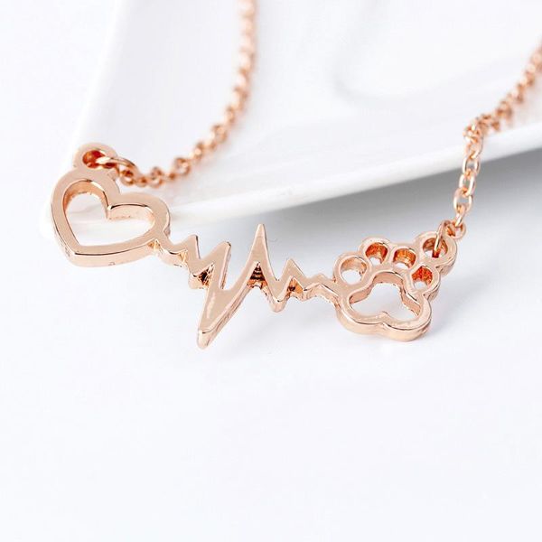 fashion cute pets dogs footprints heart love chain pendant necklace for women pendants necklaces jewelry gifts, Silver
fashion cute pets dogs footprints heart love chain pendant necklace for women pendants necklaces jewelry gifts, Silver