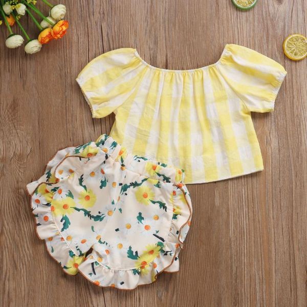 clothing sets toddler baby girls short sleeve clothes set elastic neck crop floral print bowknot + printed shorts infant outfits 0-5 y, White
clothing sets toddler baby girls short sleeve clothes set elastic neck crop floral print bowknot + printed shorts infant outfits 0-5 y, White