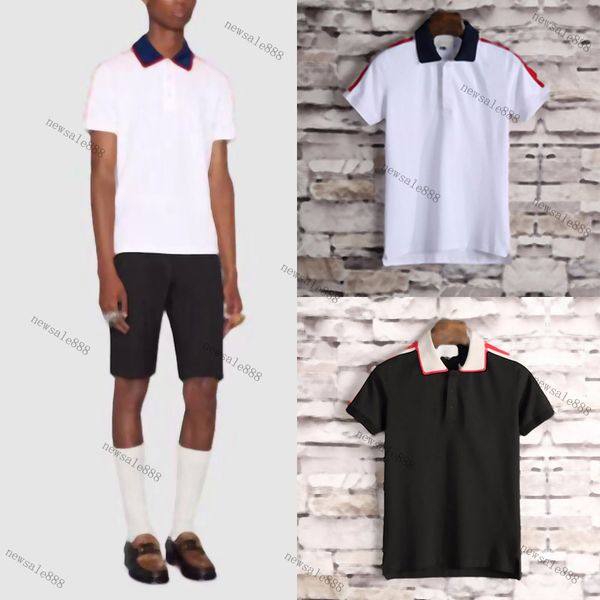 2021 luxury europe patchwork men polo tshirt fashion mens designer t shirt casual print embroidery high men's shirts clothes cotton tee, White;black 
2021 luxury europe patchwork men polo tshirt fashion mens designer t shirt casual print embroidery high men's shirts clothes cotton tee, White;black