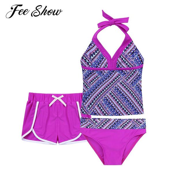 kids girls swimwear swimsuit halter neck straps self tie open back briefs boyshorts sets beachwear swimming bathing suits one-pieces, Black
kids girls swimwear swimsuit halter neck straps self tie open back briefs boyshorts sets beachwear swimming bathing suits one-pieces, Black