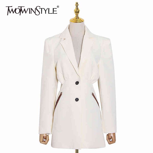hollow out blazer for women notched long sleeve high waist back split elegant suit female summer fashion 210524, White;black
hollow out blazer for women notched long sleeve high waist back split elegant suit female summer fashion 210524, White;black