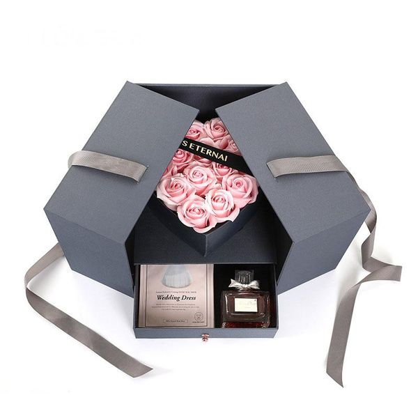 gift wrap 17pcs soap rose flower hold the drawer box valentine's day girlfriends wife birthday surprise boxes
gift wrap 17pcs soap rose flower hold the drawer box valentine's day girlfriends wife birthday surprise boxes