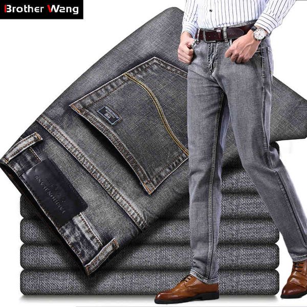 2021 men's stretch regular fit jeans business casual classic style fashion denim trousers male black blue gray pants
2021 men's stretch regular fit jeans business casual classic style fashion denim trousers male black blue gray pants