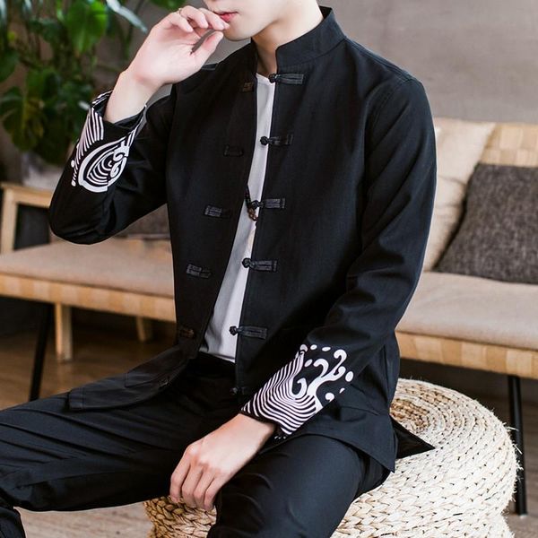 men's jackets spring autumn men jacket black print tang suit stand collar cardigan male casual shirt plus size 3xl 4xl 5xl, Black;brown
men's jackets spring autumn men jacket black print tang suit stand collar cardigan male casual shirt plus size 3xl 4xl 5xl, Black;brown