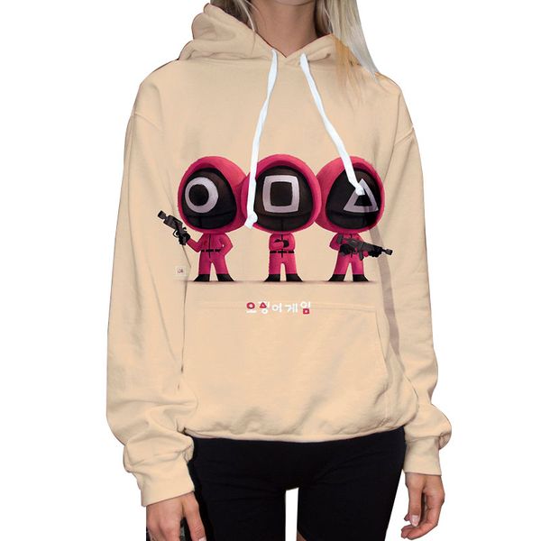 hoodie squid game long sleeve loose drawstring 3d digital printing lady comfortable soft, Black
hoodie squid game long sleeve loose drawstring 3d digital printing lady comfortable soft, Black