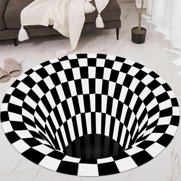 space round carpet, checkered vortex optical illusions anti-slip floor mat non-woven doormat for living dinning room bedroom carpets
space round carpet, checkered vortex optical illusions anti-slip floor mat non-woven doormat for living dinning room bedroom carpets