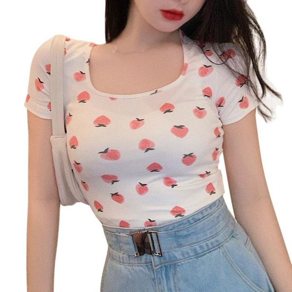 women's t-shirt summer arrival short sleeve square collar women slim navel exposed tee shirts, White
women's t-shirt summer arrival short sleeve square collar women slim navel exposed tee shirts, White