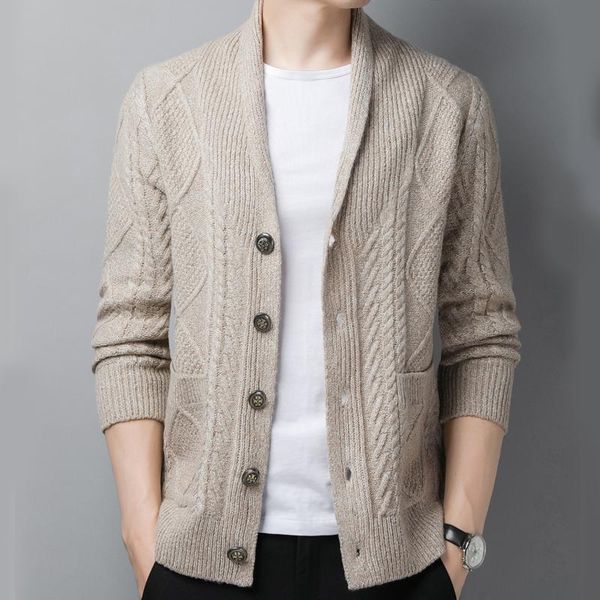 men's sweaters sweater men autumn winter warm wool cardigan coats jacket slim fit knitwear pull homme sweatercoat mens clothes y312, White;black
men's sweaters sweater men autumn winter warm wool cardigan coats jacket slim fit knitwear pull homme sweatercoat mens clothes y312, White;black