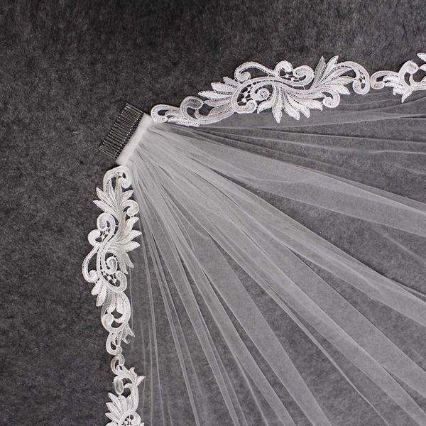 bridal veils elegant short lace wedding veil 1 meter ivory with comb velo novia accessories, Black
bridal veils elegant short lace wedding veil 1 meter ivory with comb velo novia accessories, Black
