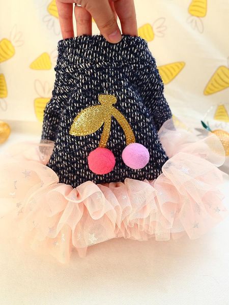 dog dress in the spring and autumn with a vip leung stars powder yarn cherry veil pet clothes now apparel
dog dress in the spring and autumn with a vip leung stars powder yarn cherry veil pet clothes now apparel