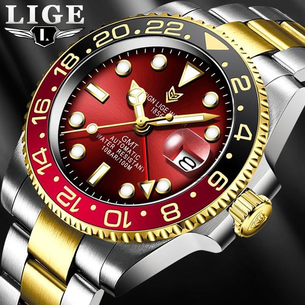 wristwatches 2021 lige sapphire watches for men ceramic bezel gmt automatic watch 100m waterproof sport mechanical, Slivery;brown
wristwatches 2021 lige sapphire watches for men ceramic bezel gmt automatic watch 100m waterproof sport mechanical, Slivery;brown