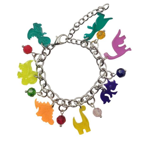 styles romantic cartoon acrylic dinosaurs resin candy colors stainless steel charm chain bracelets women female cy001-004 link,, Black
styles romantic cartoon acrylic dinosaurs resin candy colors stainless steel charm chain bracelets women female cy001-004 link,, Black