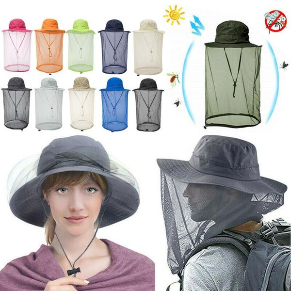 cloches mosquito head net sun hat bug bee protection mesh fishing outdoor men women cap, Blue;gray
cloches mosquito head net sun hat bug bee protection mesh fishing outdoor men women cap, Blue;gray