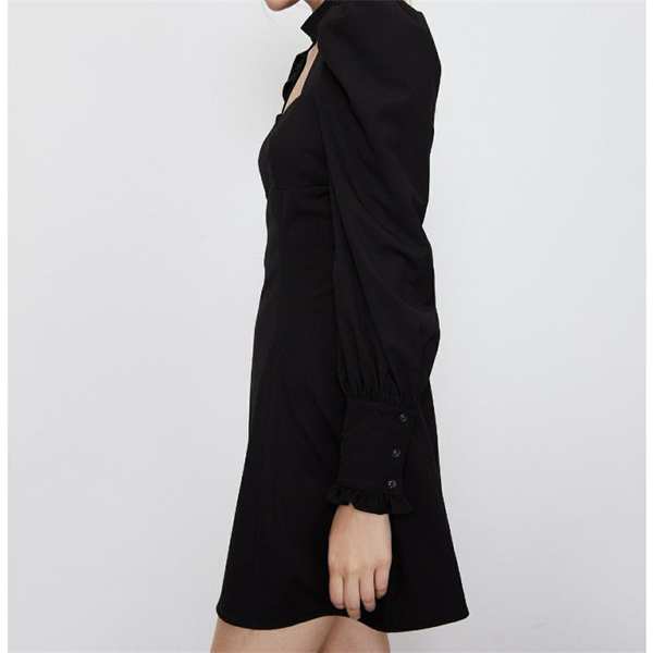 women 2021 chic fashion halter square neck slim lamb sleeve dress x mini vintage female dresses casual, Black;gray
women 2021 chic fashion halter square neck slim lamb sleeve dress x mini vintage female dresses casual, Black;gray
