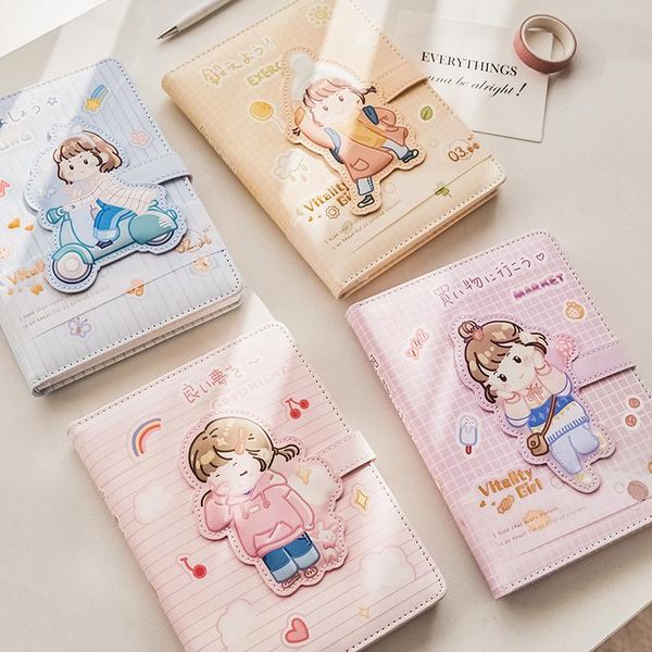 kawaii buckle leather notebook college students cute notepad hand account art girl stationery supplies notepads, Purple;pink
kawaii buckle leather notebook college students cute notepad hand account art girl stationery supplies notepads, Purple;pink