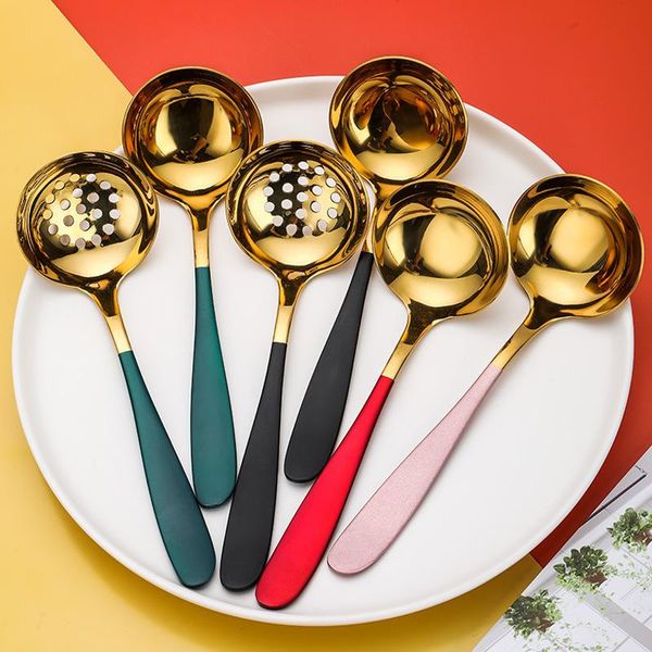 spoons 1 pc gold round soup spoon stainless steel strainer cooking colander home kitchen stirring scoop widen handle dinnerware
spoons 1 pc gold round soup spoon stainless steel strainer cooking colander home kitchen stirring scoop widen handle dinnerware