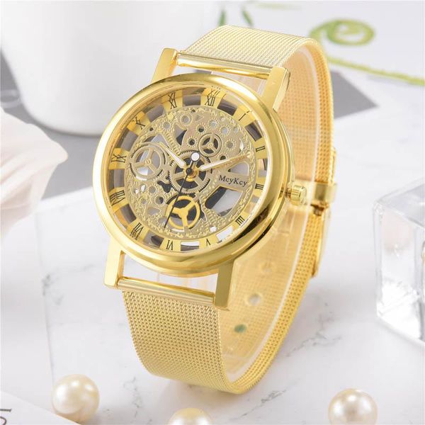 wristwatches mcykcy men quartz watch stainless steel strap hollow out roman numerals dial wristwatch casual watches @88, Slivery;brown
wristwatches mcykcy men quartz watch stainless steel strap hollow out roman numerals dial wristwatch casual watches @88, Slivery;brown