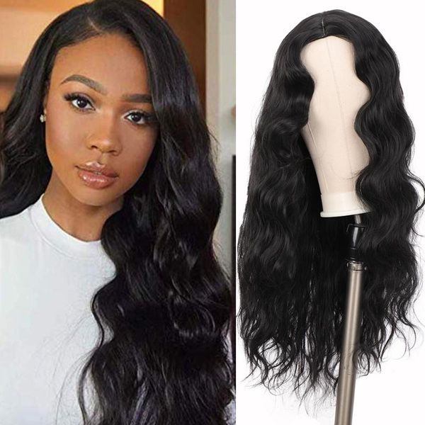 synthetic wigs long curly black wig for women natural middle part heat resistant fiber cosplay shangke
synthetic wigs long curly black wig for women natural middle part heat resistant fiber cosplay shangke