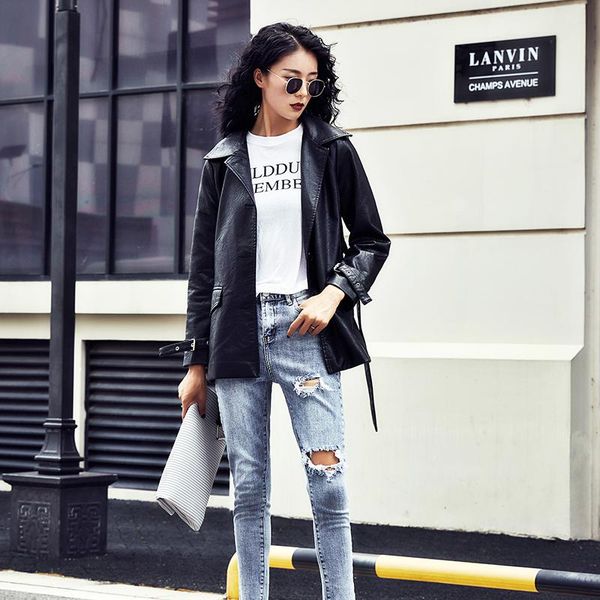 women's leather & faux 2021 long biker jacket soft female pu women fashion bright colors black motorcycle coat
women's leather & faux 2021 long biker jacket soft female pu women fashion bright colors black motorcycle coat
