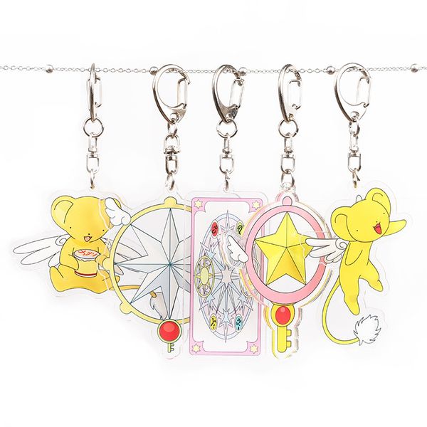 cardcaptor sakura keychain women star wand key chain man cartoon cute acrylic kero key holder anime clow card creative llaveros, Slivery;golden
cardcaptor sakura keychain women star wand key chain man cartoon cute acrylic kero key holder anime clow card creative llaveros, Slivery;golden