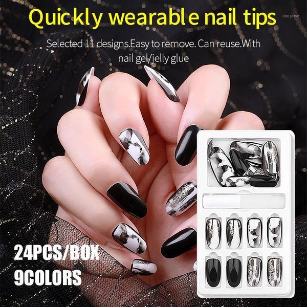 pcs fake nails reusable stick on press full cover false nail tips rose gold champagne diy design decoration1, Silver;gold
pcs fake nails reusable stick on press full cover false nail tips rose gold champagne diy design decoration1, Silver;gold