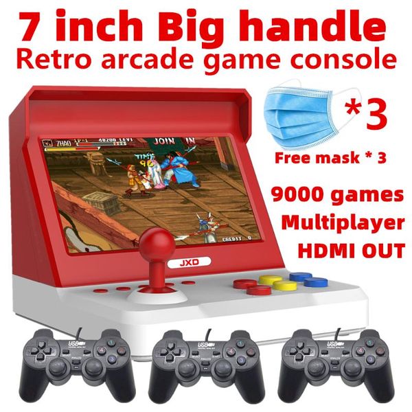 7.0 inch quad-core big rocker retro mini arcade console handles build in 9000 game neogeo/cps/gbc/gb/sens/nes/smd portable players
7.0 inch quad-core big rocker retro mini arcade console handles build in 9000 game neogeo/cps/gbc/gb/sens/nes/smd portable players