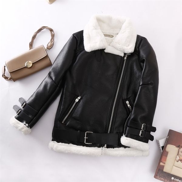 aibeauty lamb fur belt women's coat female thicken warm motorcycle lapel long sleeve women jacket 211130, Black
aibeauty lamb fur belt women's coat female thicken warm motorcycle lapel long sleeve women jacket 211130, Black