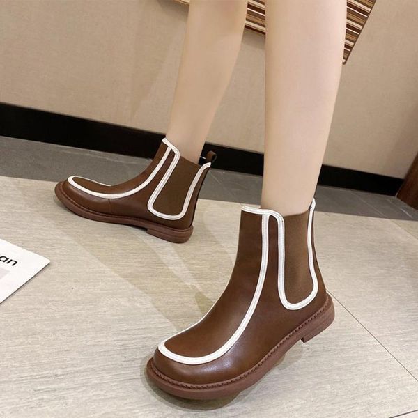 boots women slip on leather sewing ladies shoes female low heels round toe ankle woman casual footwear fashion, Black
boots women slip on leather sewing ladies shoes female low heels round toe ankle woman casual footwear fashion, Black