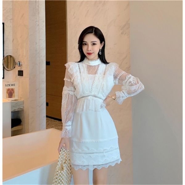 casual dresses vintage white lace short dress women long puff sleeve es dots female luxury slim party mini vestidos 43gl, Black;gray
casual dresses vintage white lace short dress women long puff sleeve es dots female luxury slim party mini vestidos 43gl, Black;gray