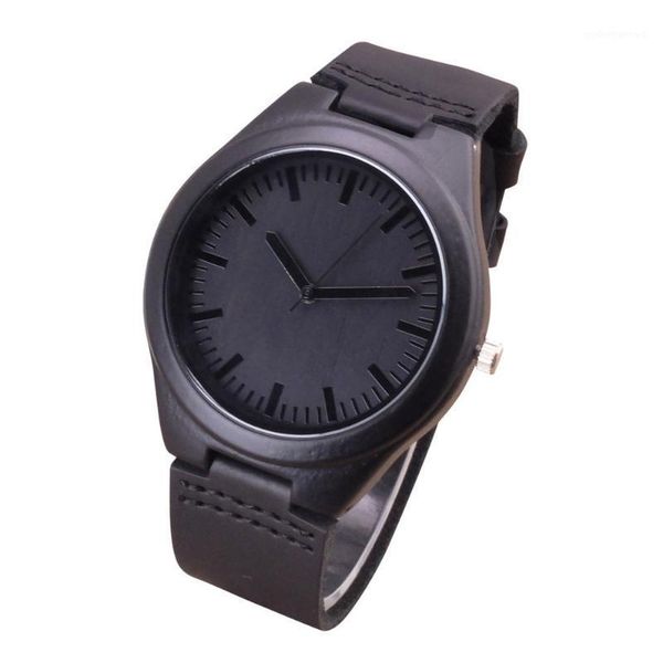 wristwatches 2021 fashion black wood watches with real leather band men's brand design men women wooden quartz gift, Slivery;brown
wristwatches 2021 fashion black wood watches with real leather band men's brand design men women wooden quartz gift, Slivery;brown