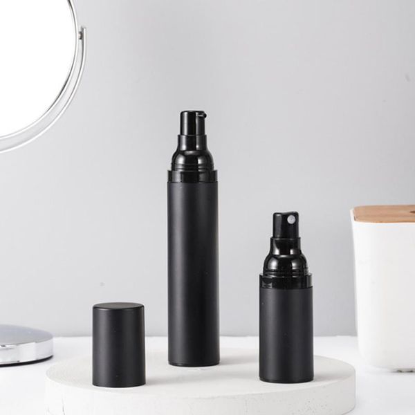 storage bottles & jars 15ml/30ml/50ml upscale matte black vacuum press pump lotion bottle leakproof airless perfume spray atomizer jar
storage bottles & jars 15ml/30ml/50ml upscale matte black vacuum press pump lotion bottle leakproof airless perfume spray atomizer jar