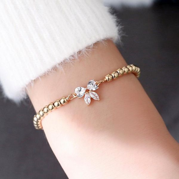 beaded, strands yaonuan fashion jewelry for women string golden beads bracelet inlaid crystal bowknot glisten trendy summer accessories, Black
beaded, strands yaonuan fashion jewelry for women string golden beads bracelet inlaid crystal bowknot glisten trendy summer accessories, Black