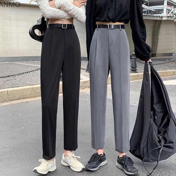 women's shorts straight pants, suit loose casual women's autumn 2021 korean high waist, slim nine point pants fashion, White;black
women's shorts straight pants, suit loose casual women's autumn 2021 korean high waist, slim nine point pants fashion, White;black
